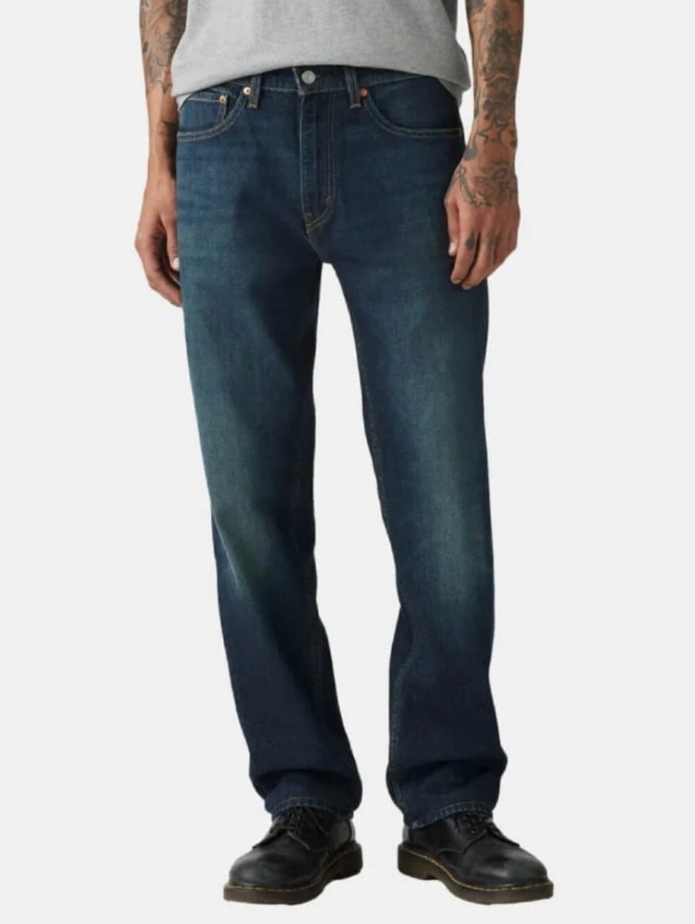 Levi Mens 505 Regular Straight Dark Wash Jeans Size 30x29 NWT
